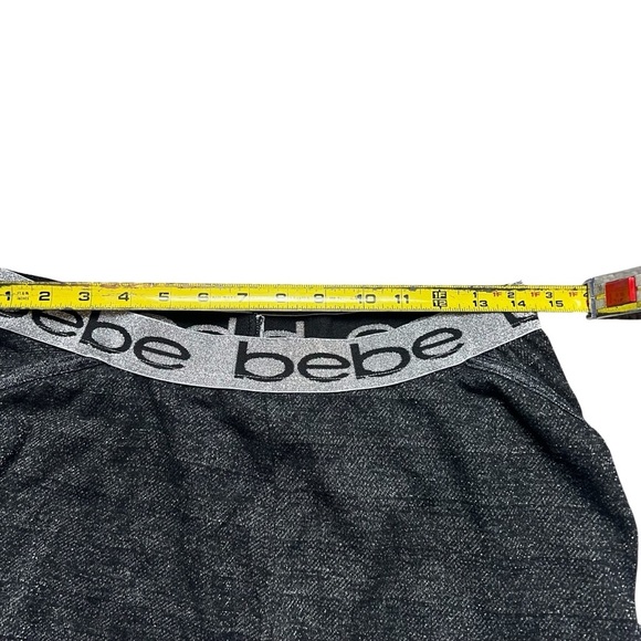 Bebe Shimmer Shorts Bottom Y2K Womans Size L - Picture 4 of 4